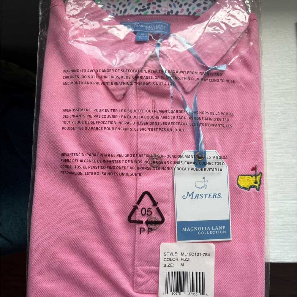 Masters Magnolia Lane Collection Women's Short Sleeve Polo — Pink (Fizz)